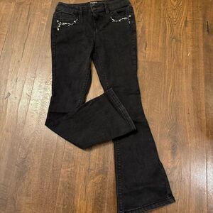 Squeeze Girls Black Flare Jeans – Size 8